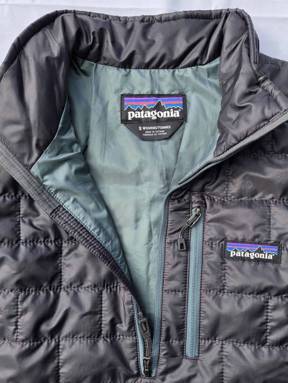 Patagonia Nano Puff Women’s Black Insulated Half-Zip Puffer Pullover Packable